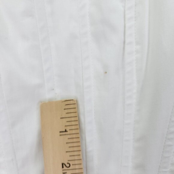 Jason Wu Corset Peasant Top Womens Small White Puffy Sleeve Full Zip Back - Picture 3 of 14